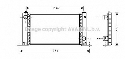 AVA QUALITY COOLING fta2243 -  Радиатор, охлаждение двигателя
